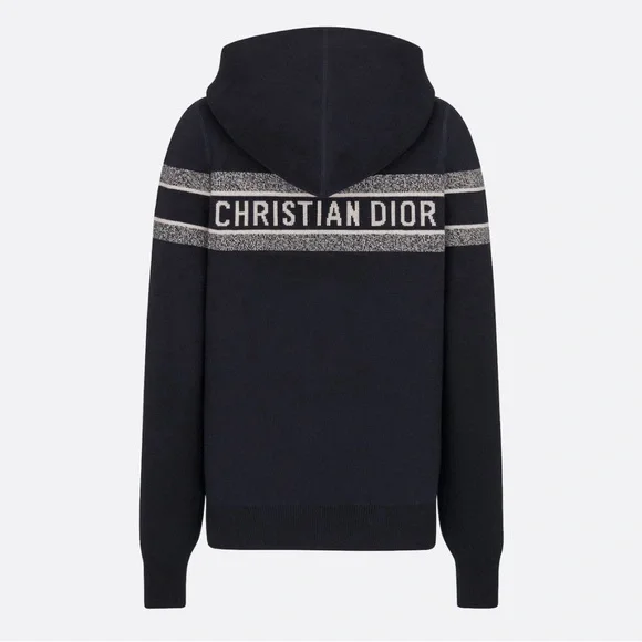 Christian Dior -Reversible Cashmere Zipped Cardigan with Hood